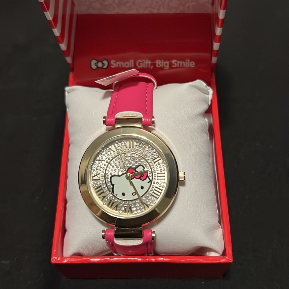 Sanrio Pink and Silver Hello Kitty Watch